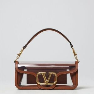 Valentino Brown and Gold Transparent Shoulder Bag - Passed Authentication